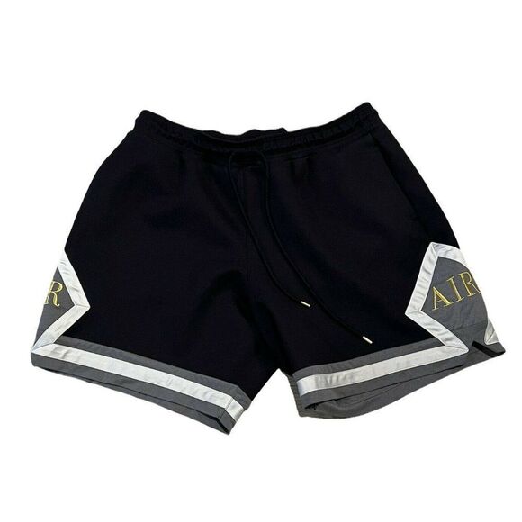 Nike Air Jordan Remastered Diamond Shorts Black Metallic Gold AT9956-010 Sz 2XL